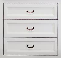 THREE WHITE DRAWERS